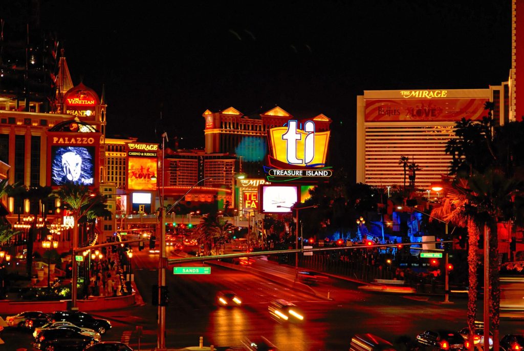 Las Vegas noć